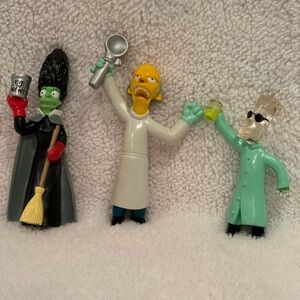 The Simpsons Halloween Figurines Mr.Burns Professor Fink Marge Simpson